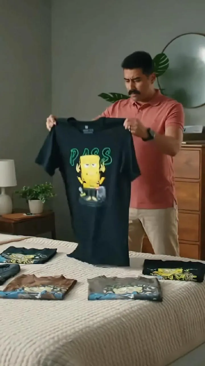 AI-remade t-shirt video ad result