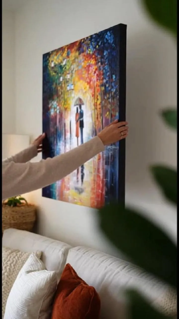 AI-remade canvas art video ad result